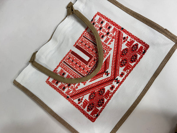 Embroidery Print Tote